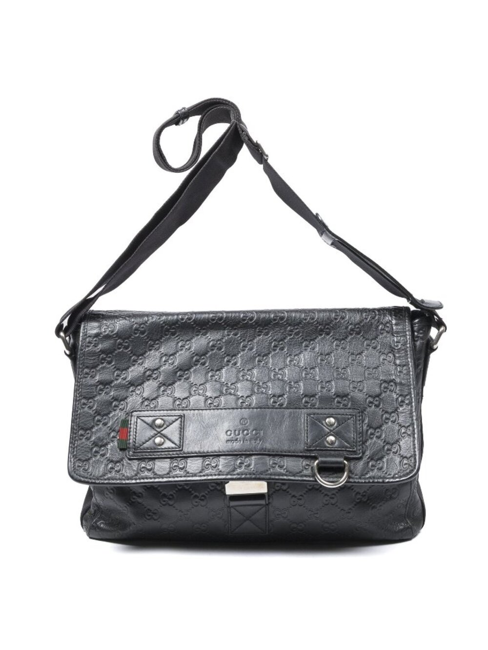 Gucci Web Media Messenger Black Guccissima